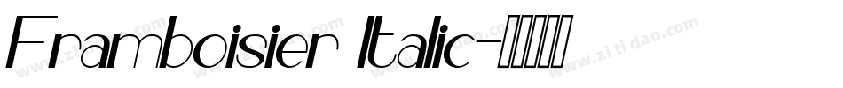 Framboisier Italic字体转换